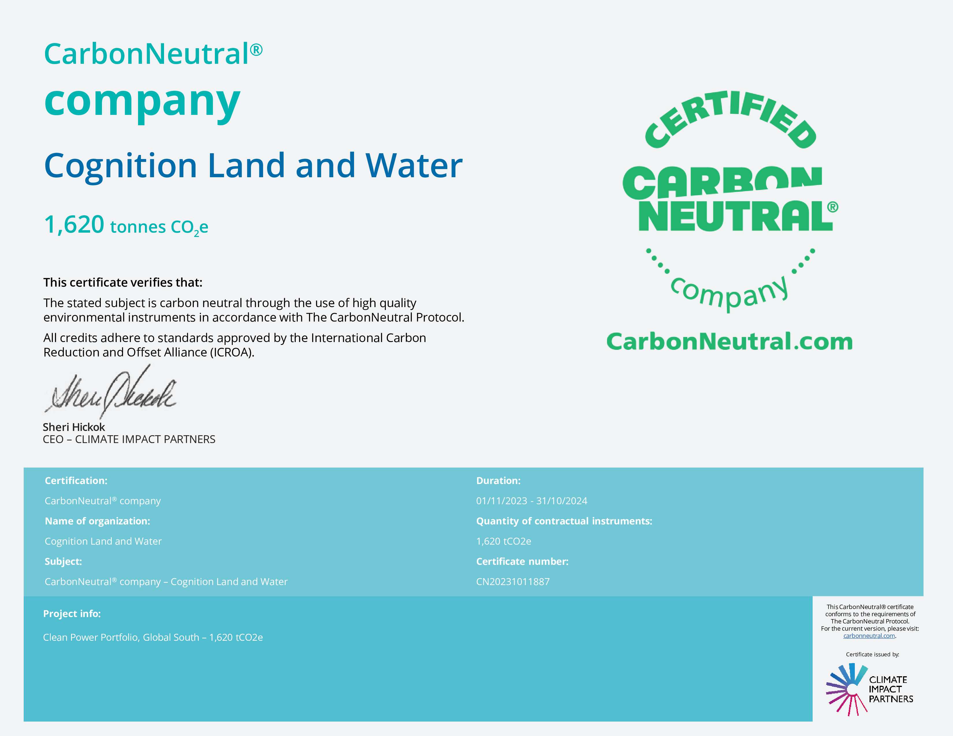 carbon neutral 2024